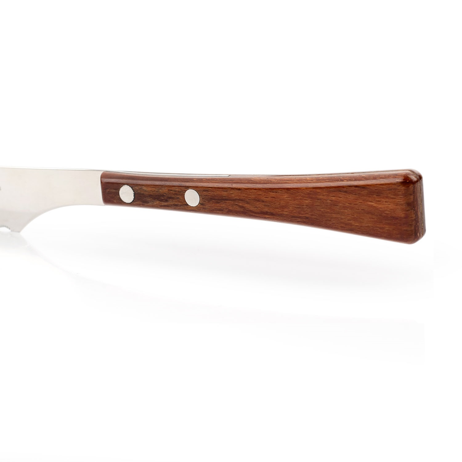 12 cuchillos de mesa Arcos Manchega de 120 mm con mango de madera comprimida