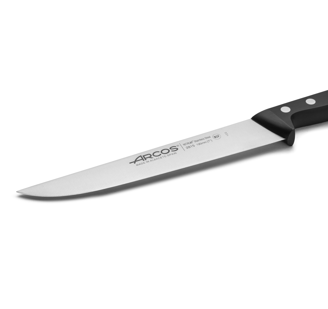 Couteau à découper Arcos Universal 190 mm avec manche en polyoxyméthylène noir