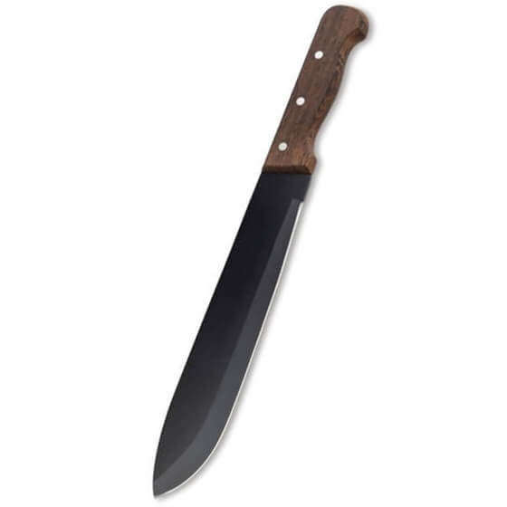 Machete de mango ergonomico de madera de wengue