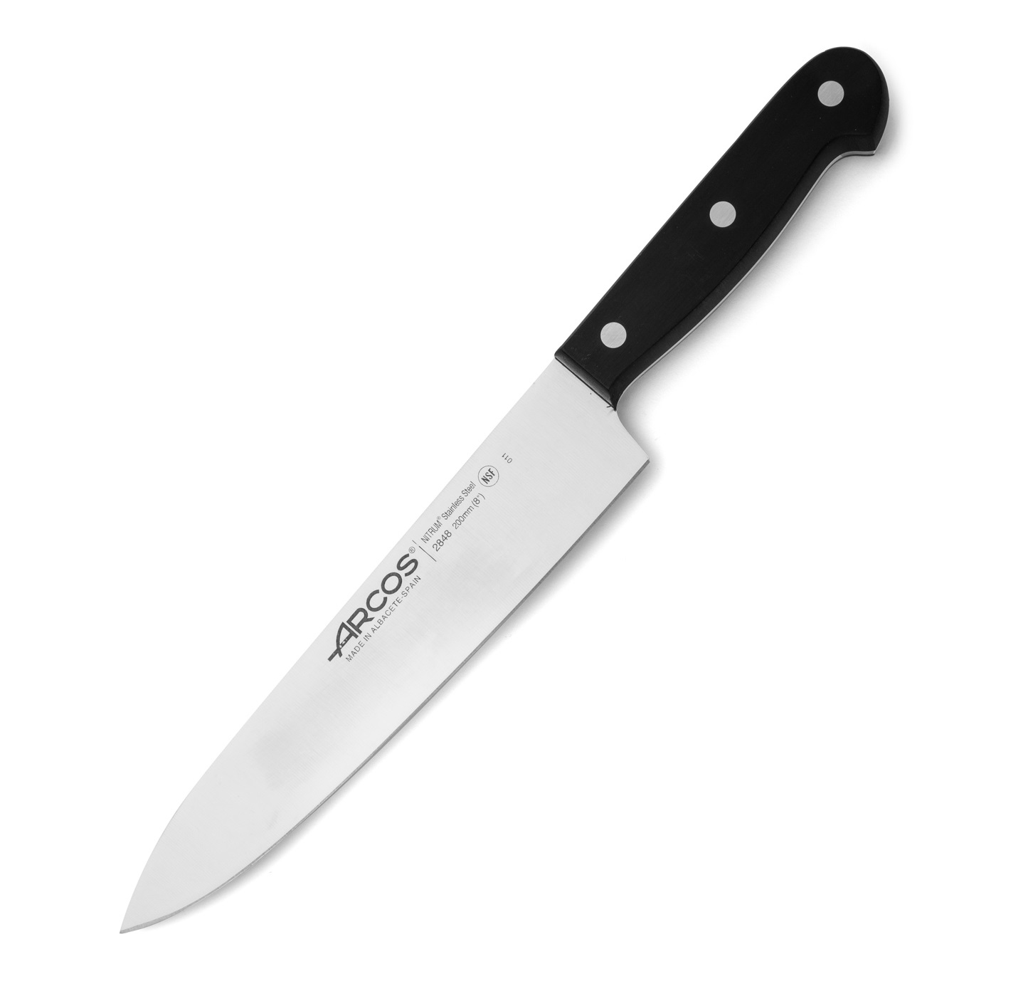 Arcos Universal Kochmesser mit schwarzem Polyoxymethylen-Griff un...