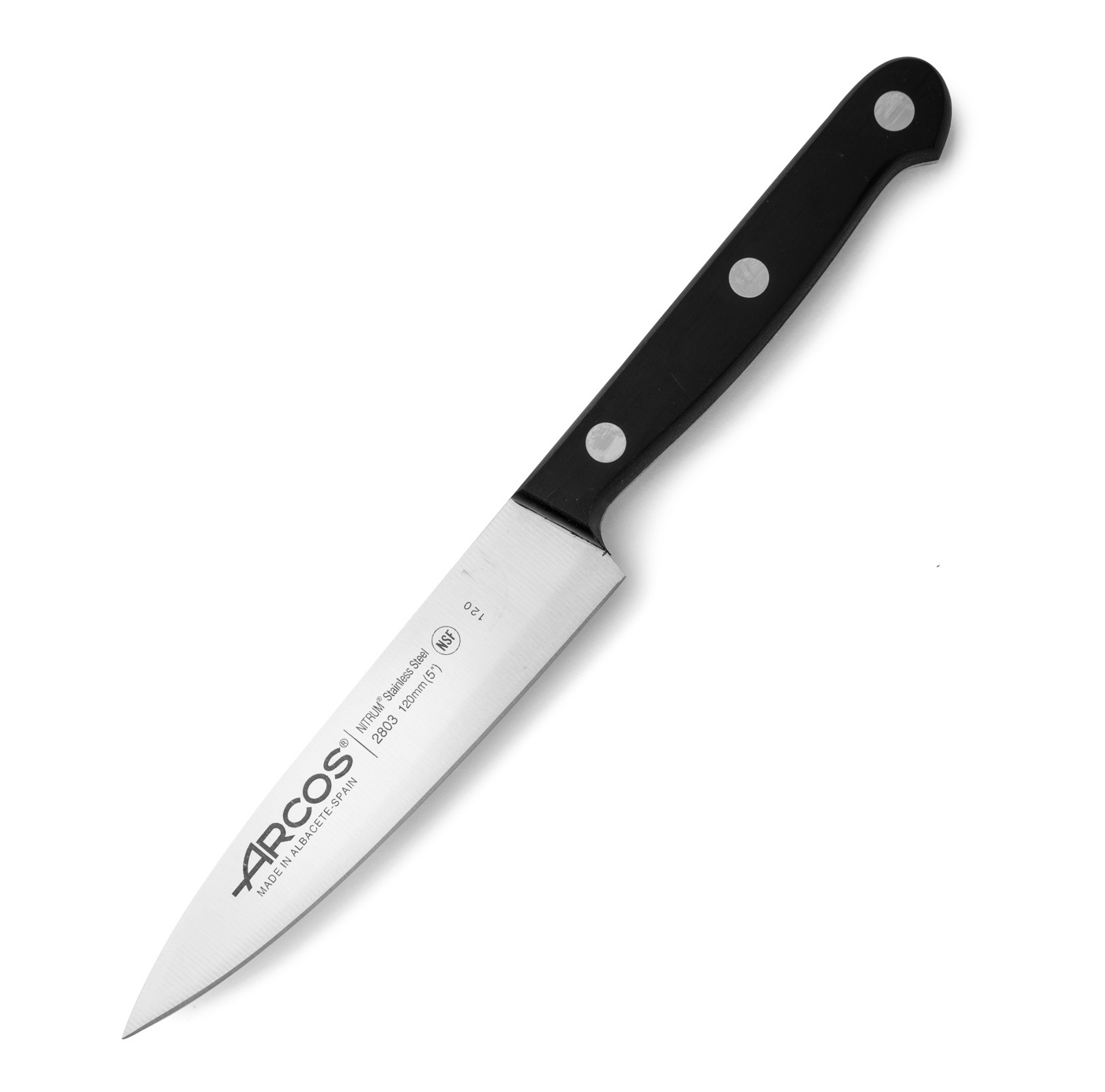 Faca de chef Arcos Universal com cabo em polioximetileno preto e ...