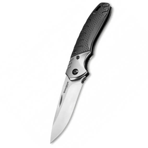 EDC pocket knife with drop point stainless steel blade