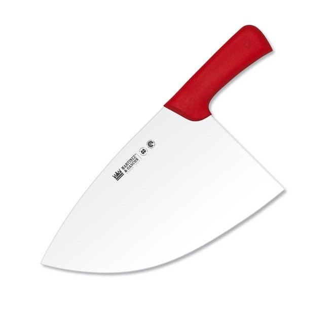 Halbmondförmige Filetieraxt mit 340 mm Klinge und rotem Fibergrif...