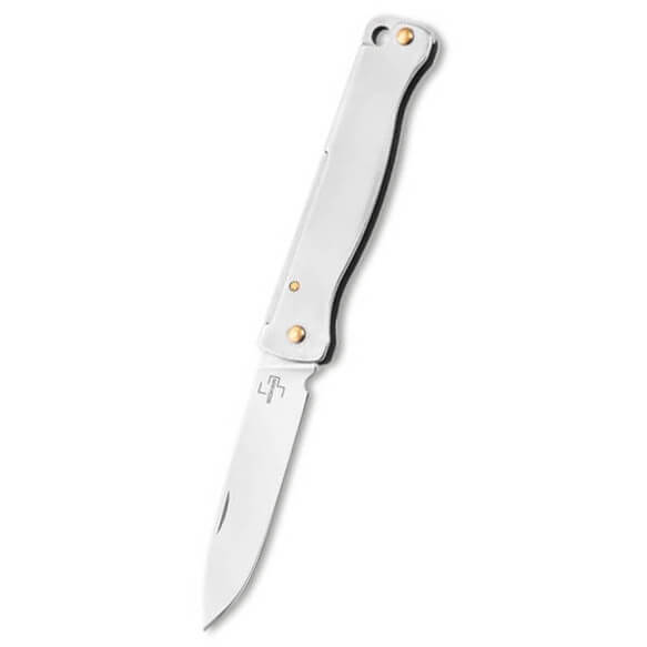 Coltellino EDC con dettagli dorati
