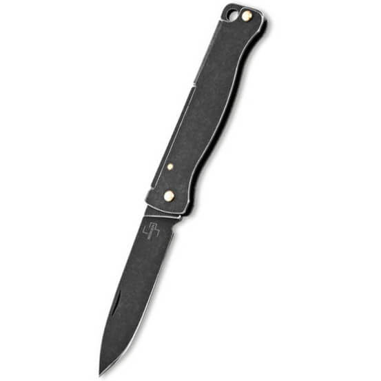 Coltellino EDC in acciaio inossidabile con lama a punta discenden...