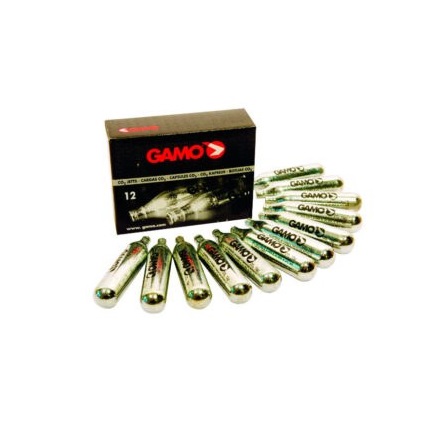 Caja con 12 cargas de CO2 12 g. de Gamo