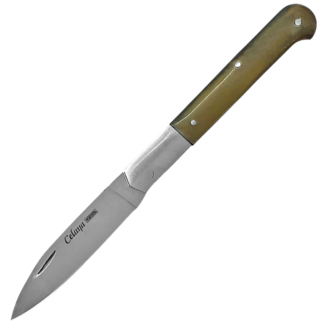 Navaja clásica Cabritera con mango de asta de toro y hoja de 9 cm