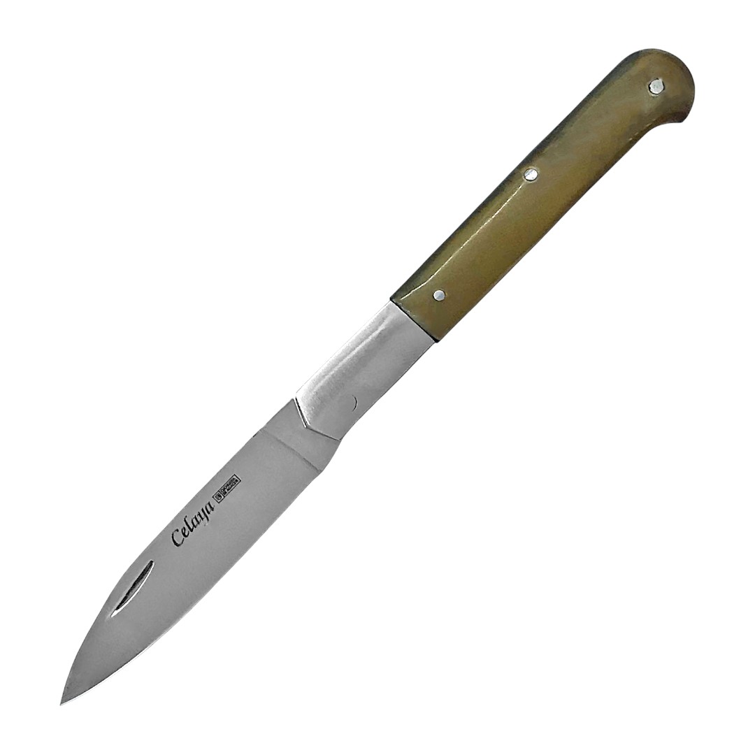 Navaja clásica Cabritera con mango de asta de toro y hoja de 7 cm