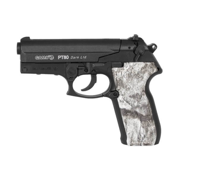 Pistola de CO2 PT-80 Dark Ltd. com carregador rotativo
