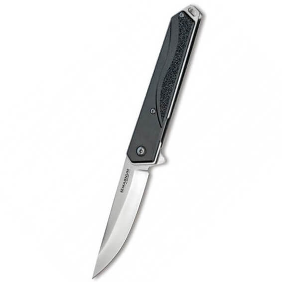 Japanisches taschenmesser mit klingenarretierung und edelstahlkli...
