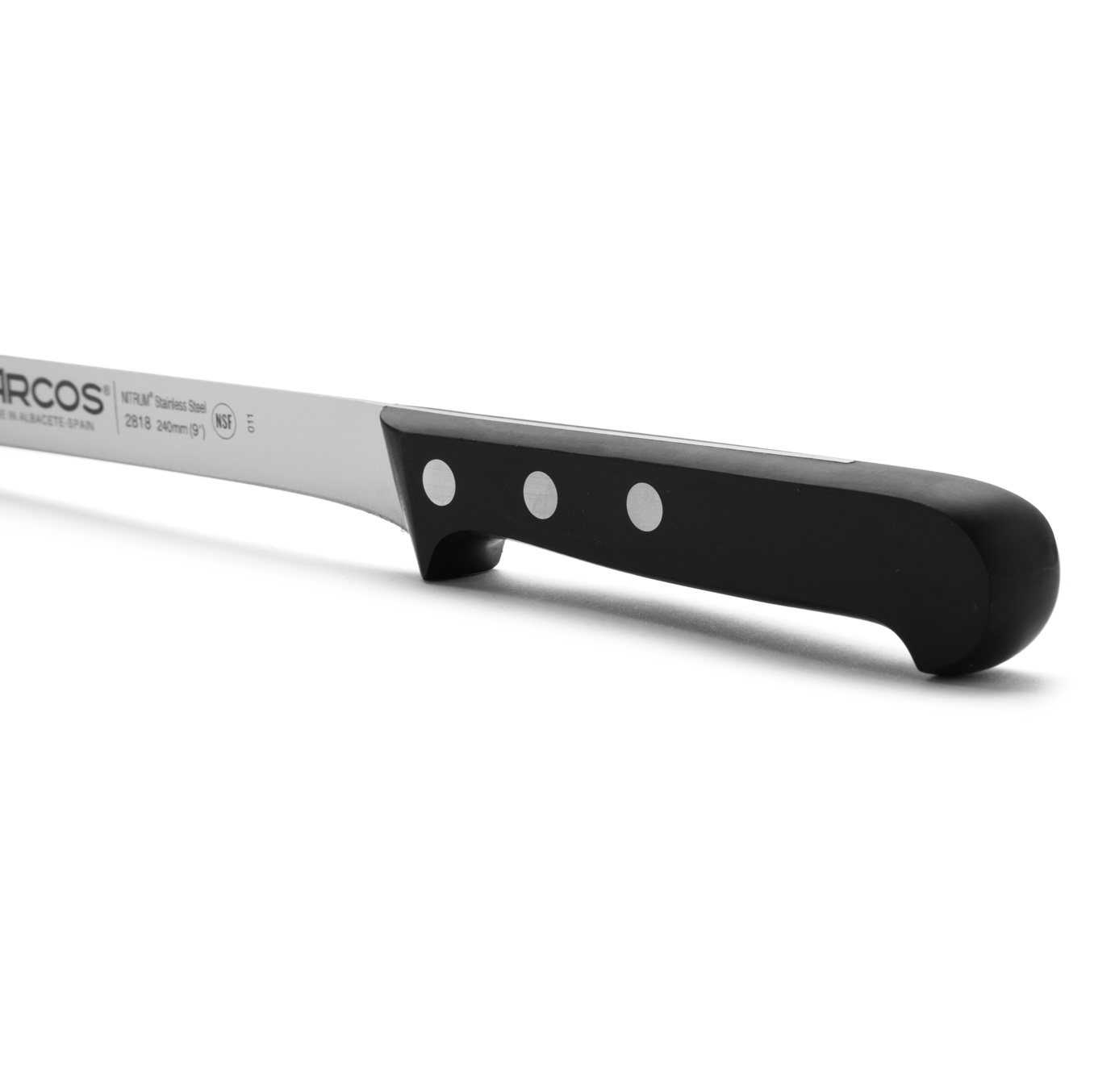 Faca de presunto Arcos com lâmina de 24 cm, série Universal, e cabo em polioximetileno