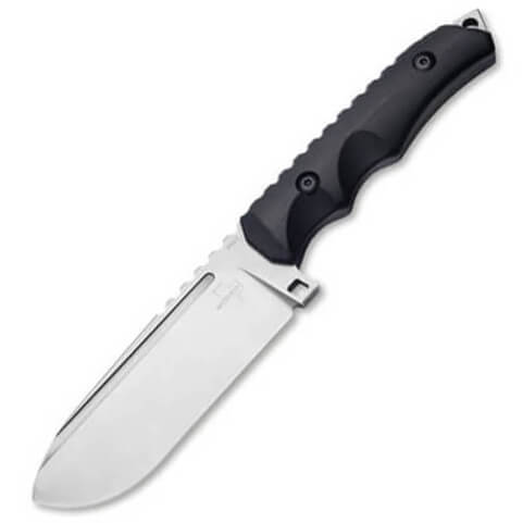 Tactical knife with hollow blade and universal use
