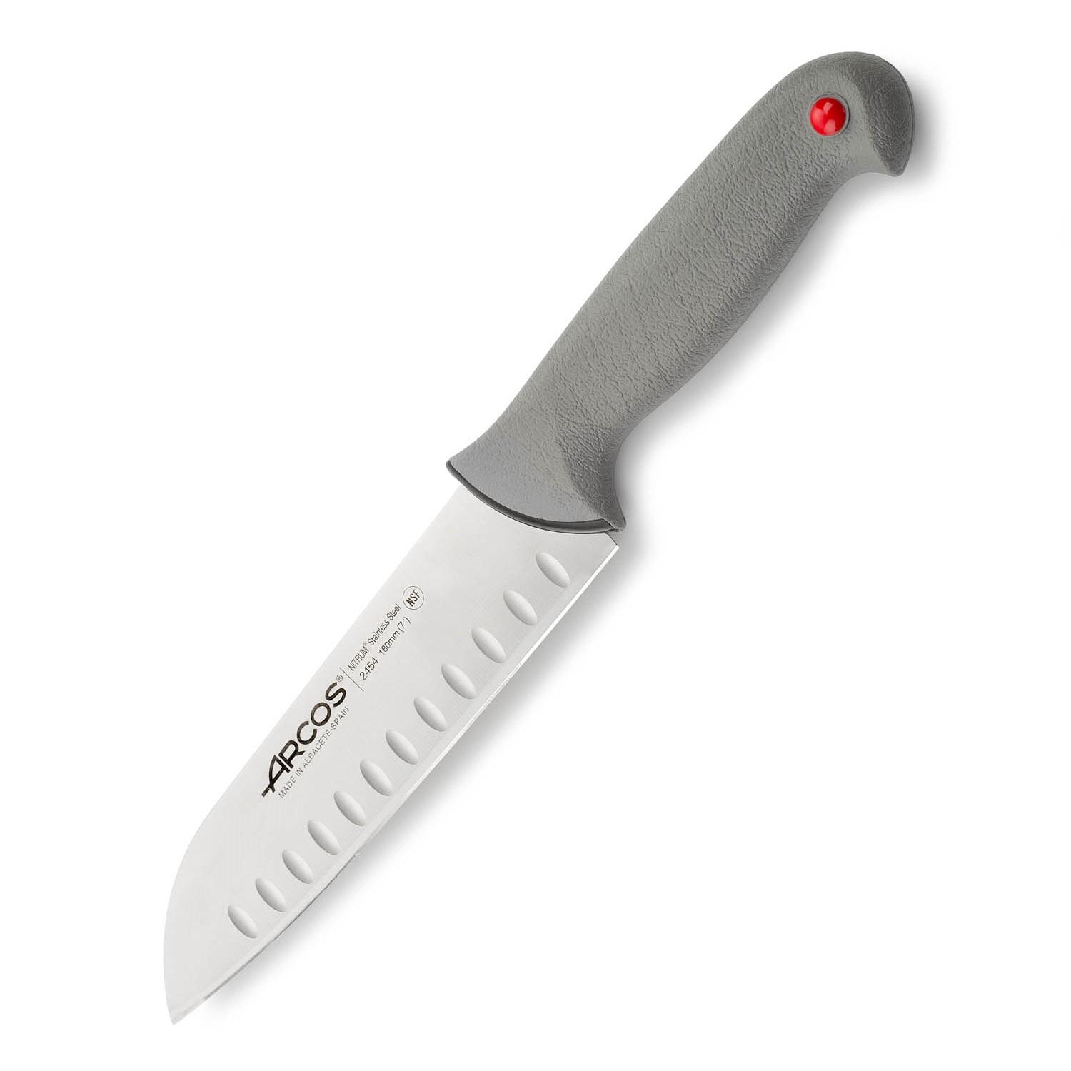 Cuchillo japonés santoku Arcos con hoja de 18 cm Colour prof mang...