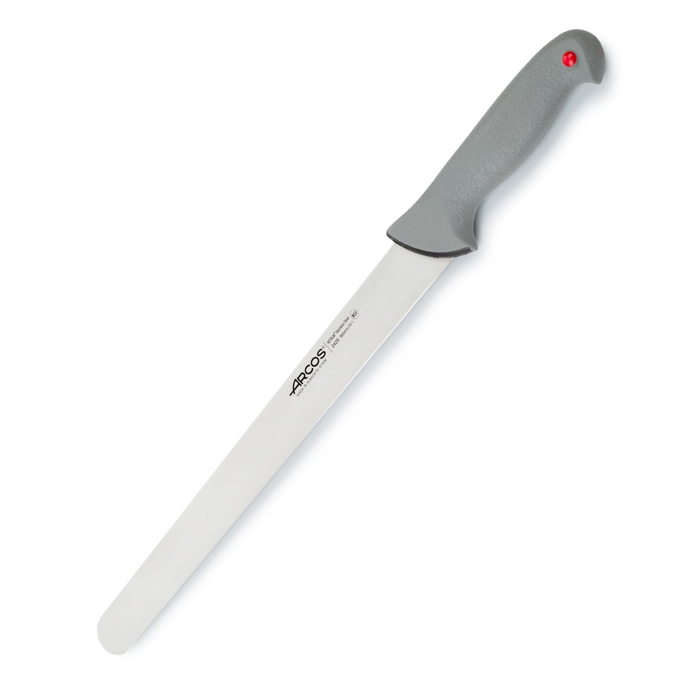 Cuchillo fiambre Arcos con hoja de 36 cm Colour prof mango doble ... Cuchillo fiambre Arcos con hoja de 36 cm Colour prof mango doble ...