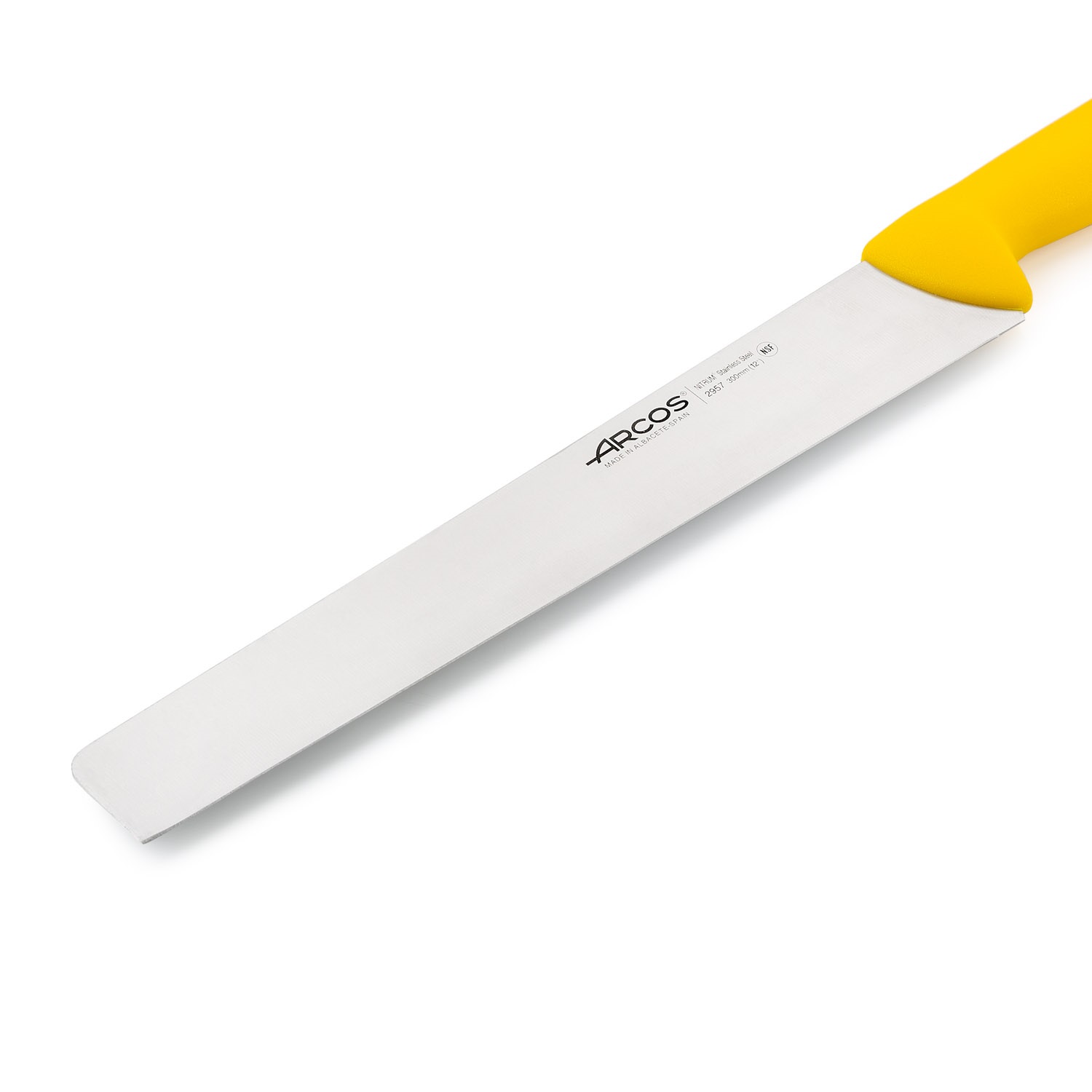 Cuchillo salami y queso Arcos con hoja recta de 30 cm mango de polipropileno de colores