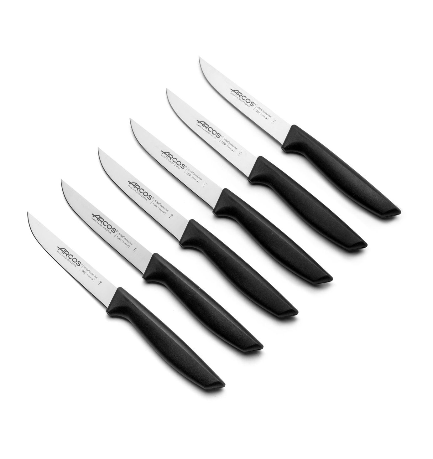 Set di 6 coltelli da tavola Arcos Niza da 11 cm con manico in pol...