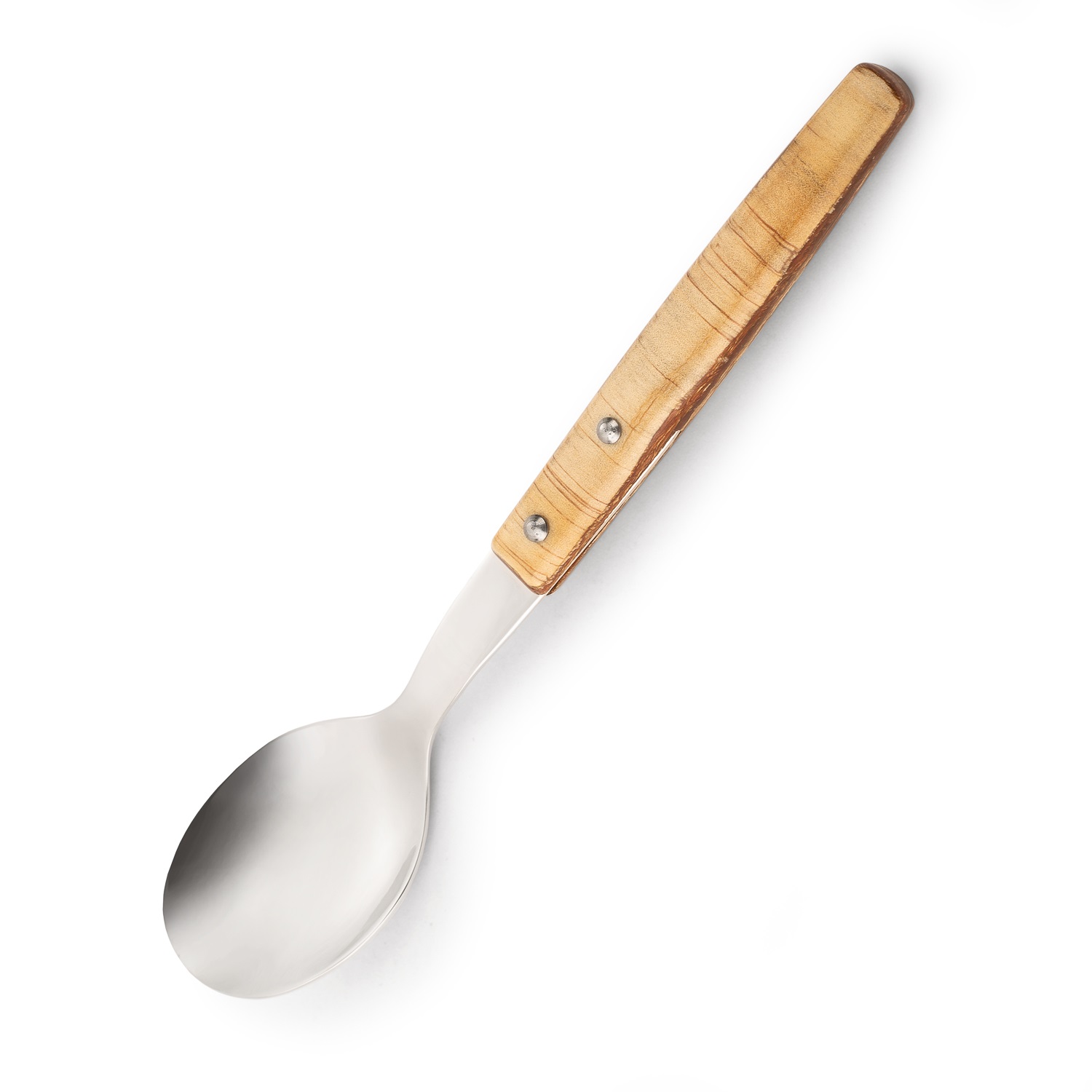 12 cucchiai da tavola Arcos da 205 mm con manico in legno compres...