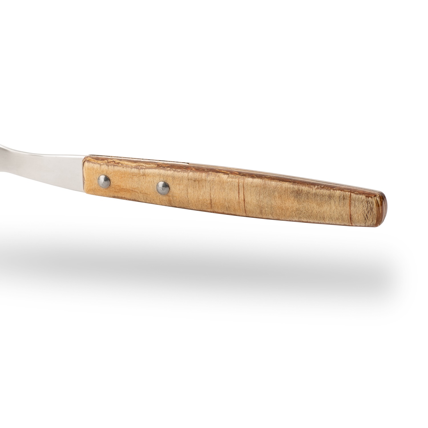 12 forchette da tavola Arcos da 200 mm con manico in legno compresso marrone chiaro