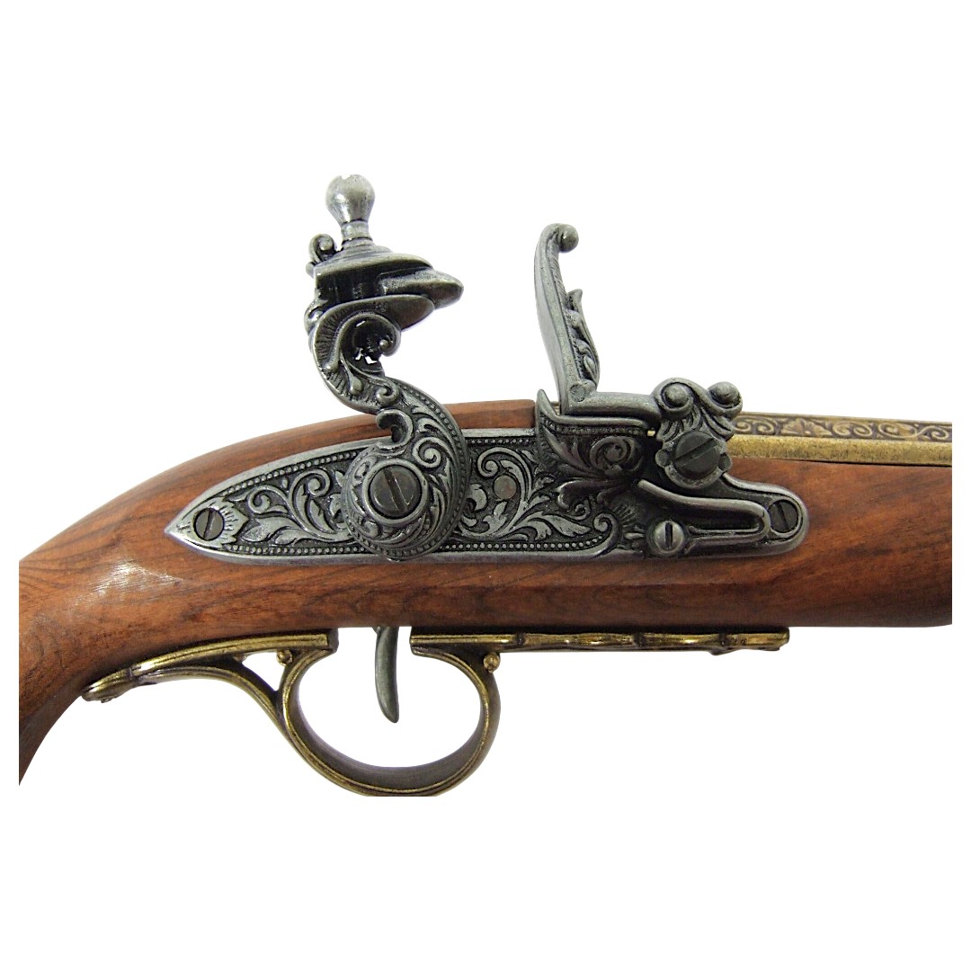 Replik einer Steinschlosspistole aus dem 18. Jahrhundert