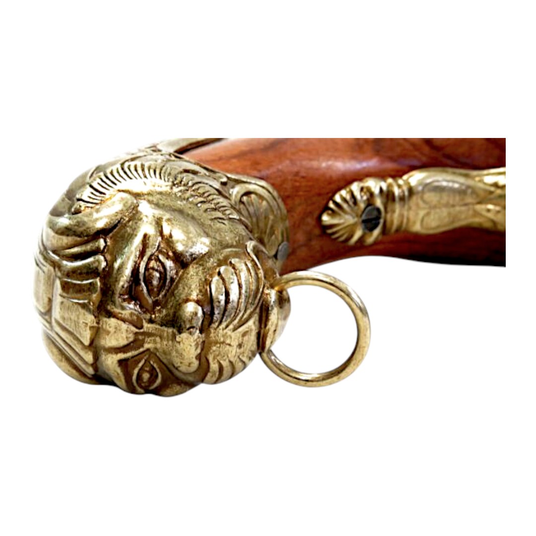 Réplica de pistola de pederneira, Alemanha, século XVIII 1043L