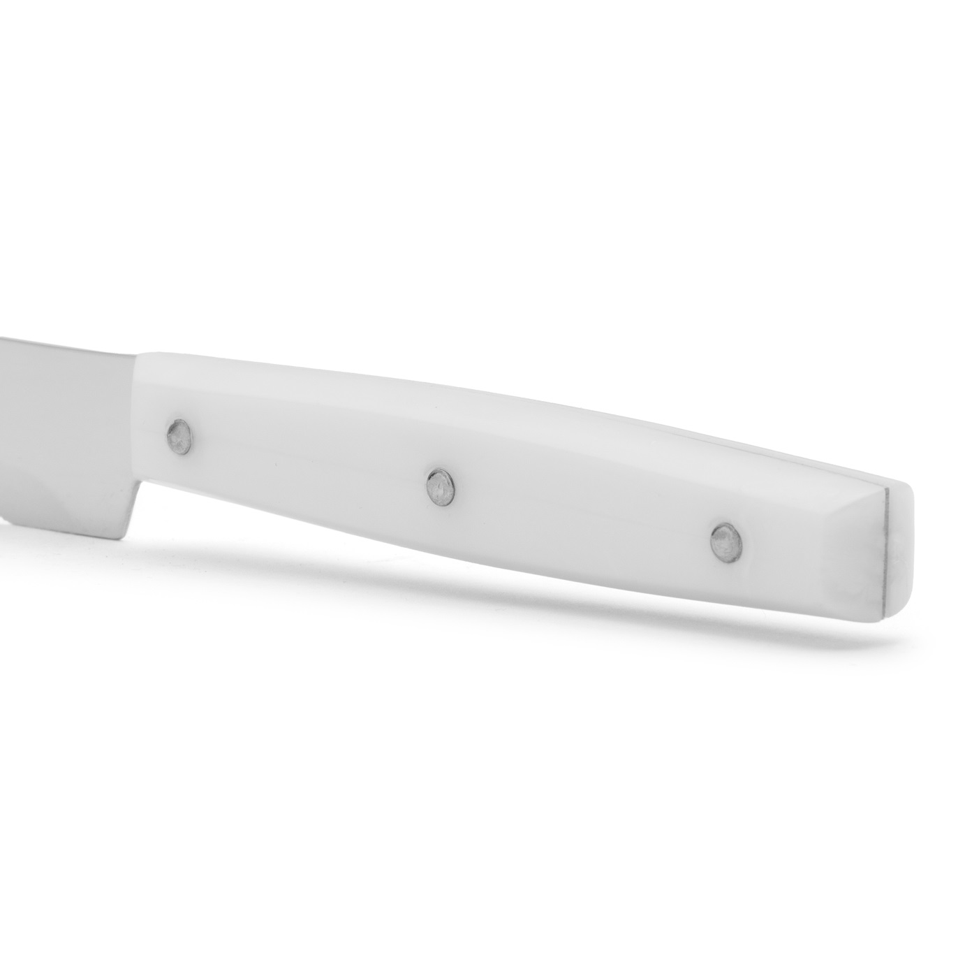 12 coltelli da dessert Arcos 195 mm con manico in polyamide bianca e lama da 11 cm