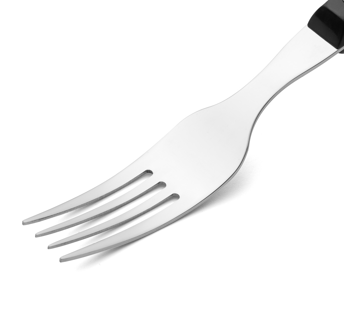 12 Arcos steak forks, 195 mm, with black polyamide handle