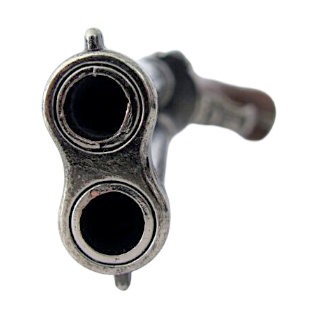 Pistolet à silex à double canon, France, XVIIIe siècle, 1308