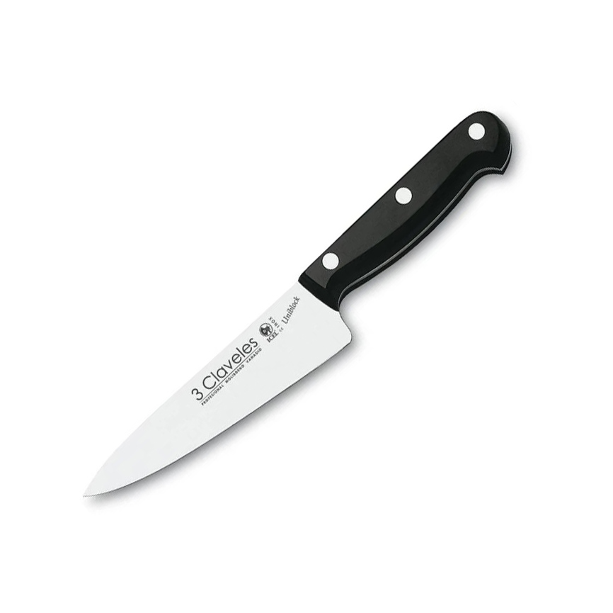 Cuchillo cocinero con hoja de 13 cm con mango de POM 3 Claveles F...