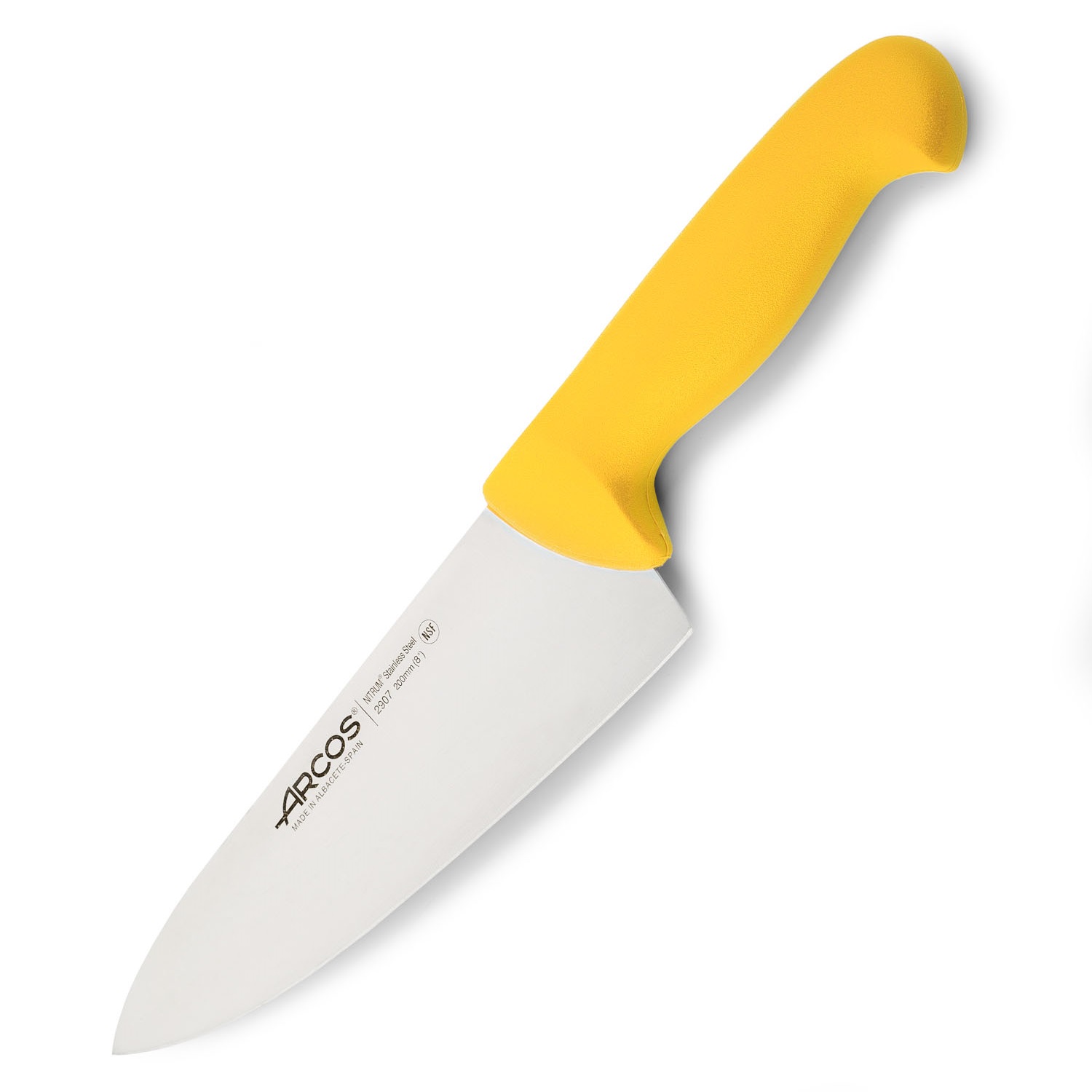 Cuchillo cocinero ancho con hoja de 20 cm y mango de plástico de ... Cuchillo cocinero ancho con hoja de 20 cm y mango de plástico de ...