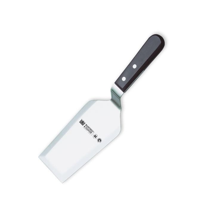 170 mm angled trowel with black polyoxymethylene handle Martinez y Gascón
