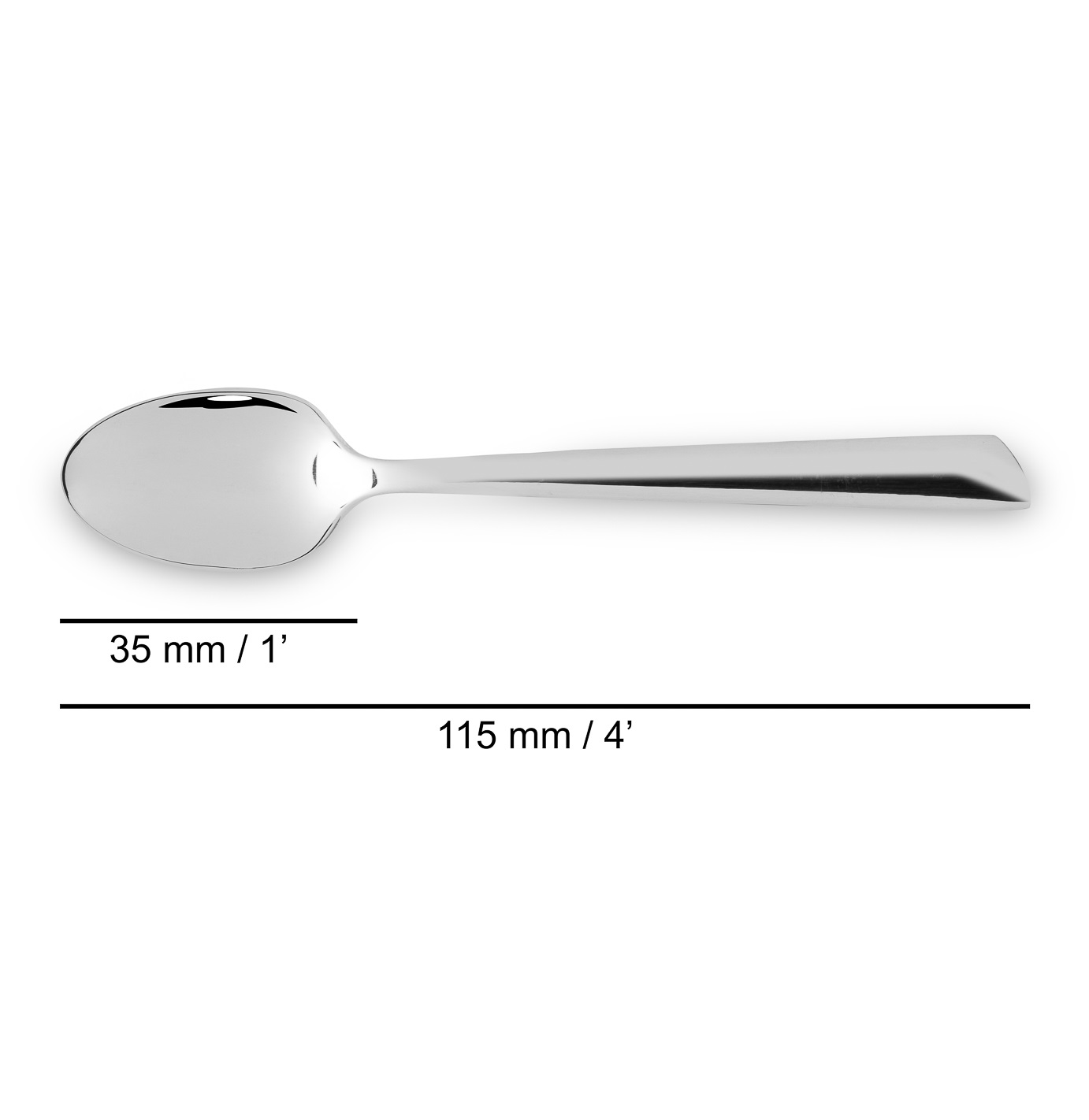 12 cucharas de moka Toscana 115 mm Arcos acero inoxidable