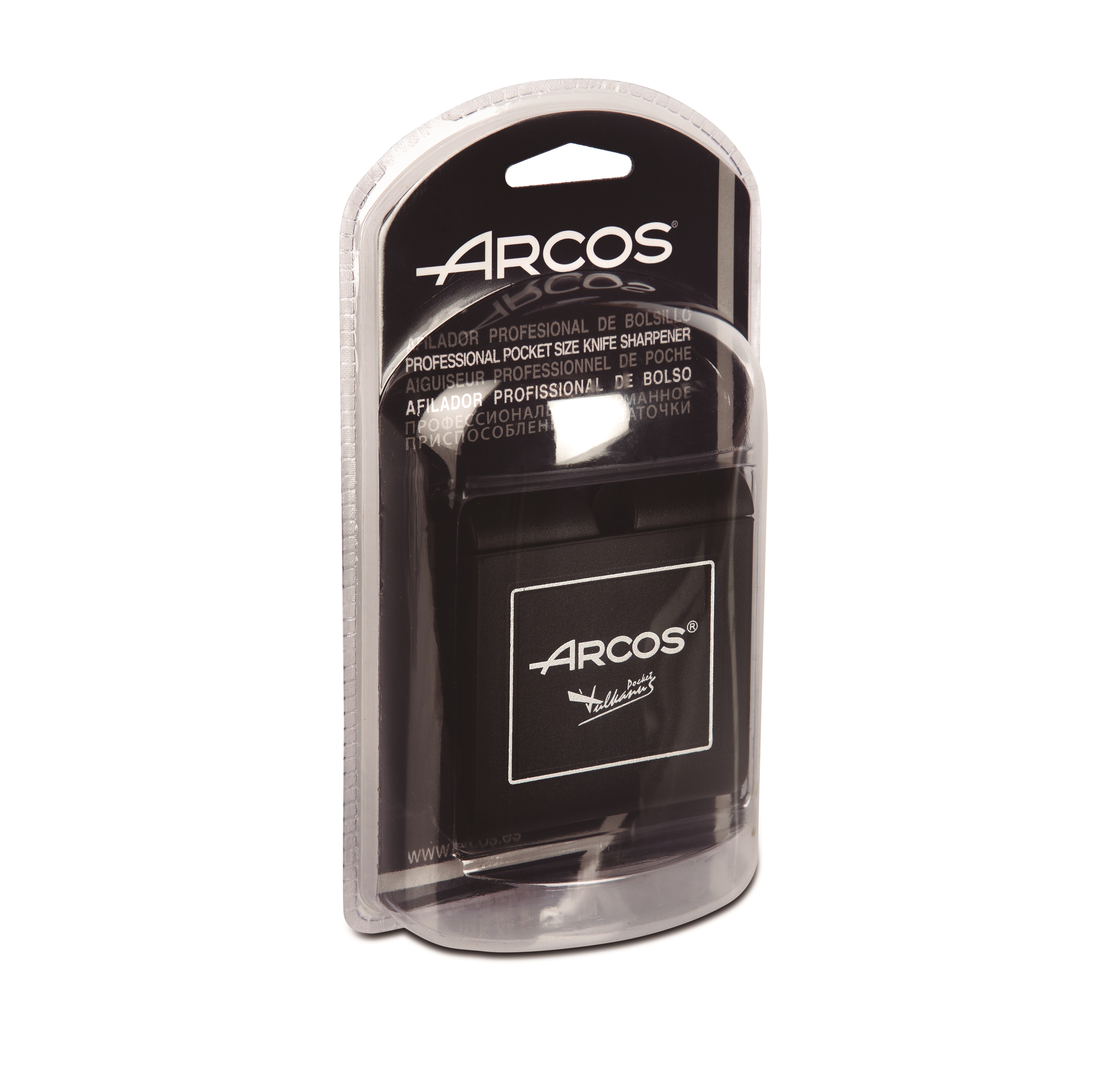 Apontador de bolso profissional Arcos, preto