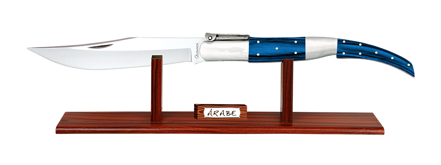 Navaja supergigante arabe con carraca de Albainox con peana incluida