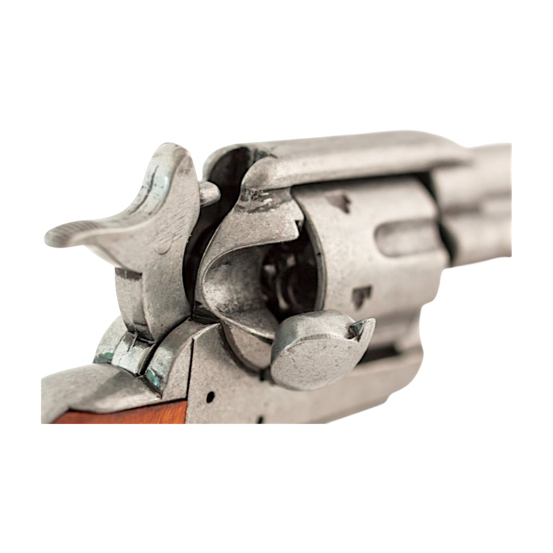 Réplica do revólver Peacemaker calibre .45 prateado 1186G