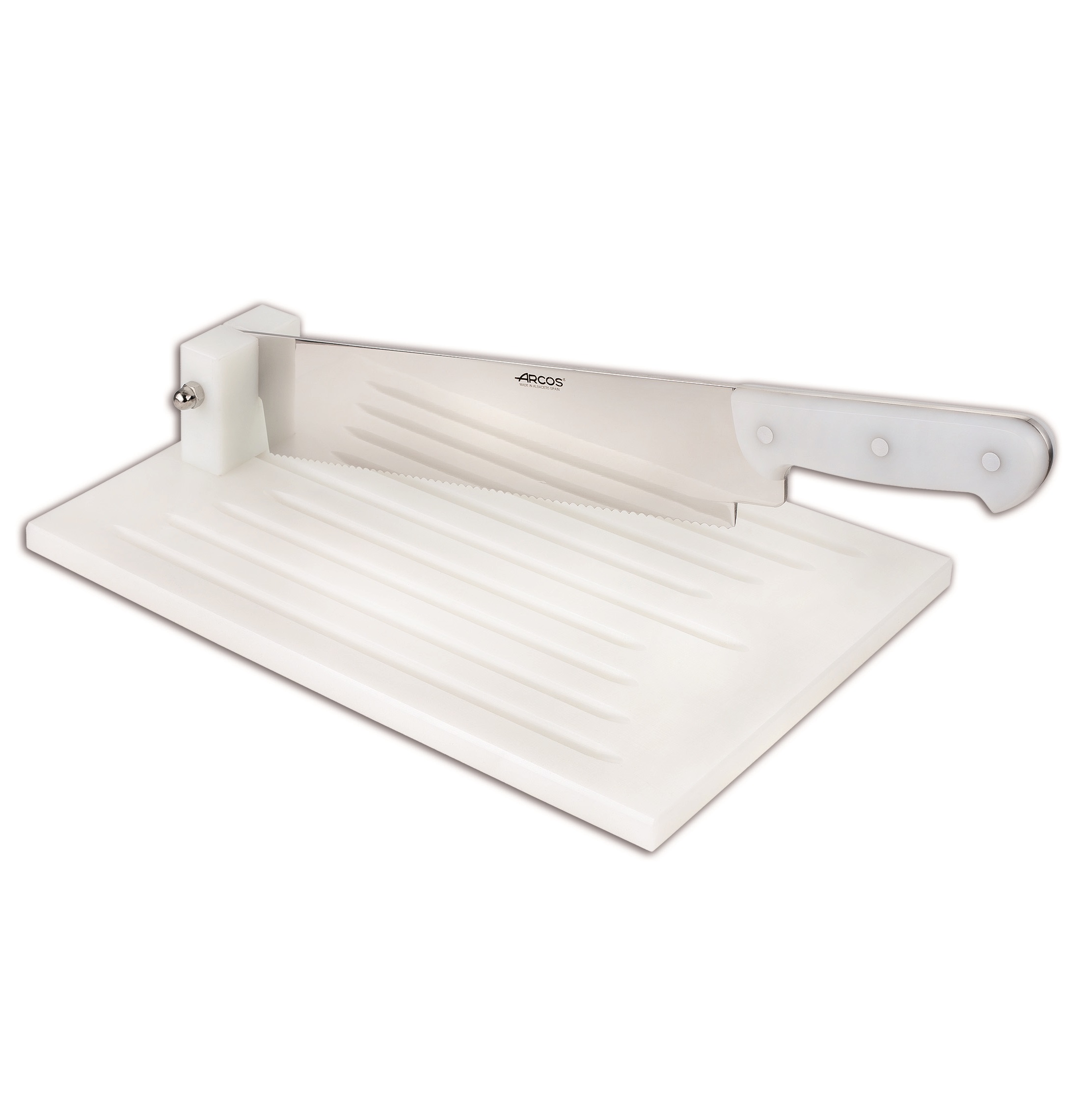 Tábua de pão Arcos com faca de serrilha de 44 cm