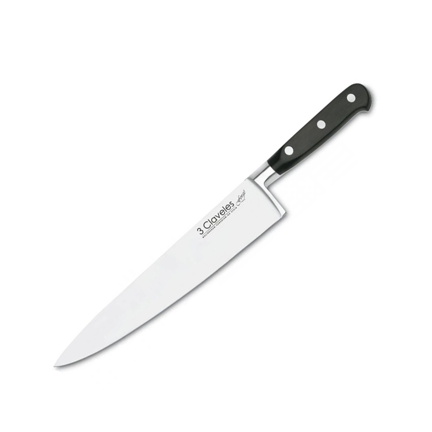 Cuchillo cocinero 3 Claveles forgé con hoja de 25 cm y mango de ...