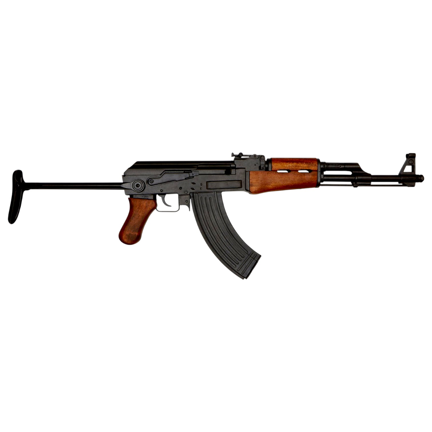 AK-47 assault rifle with collapsible stock