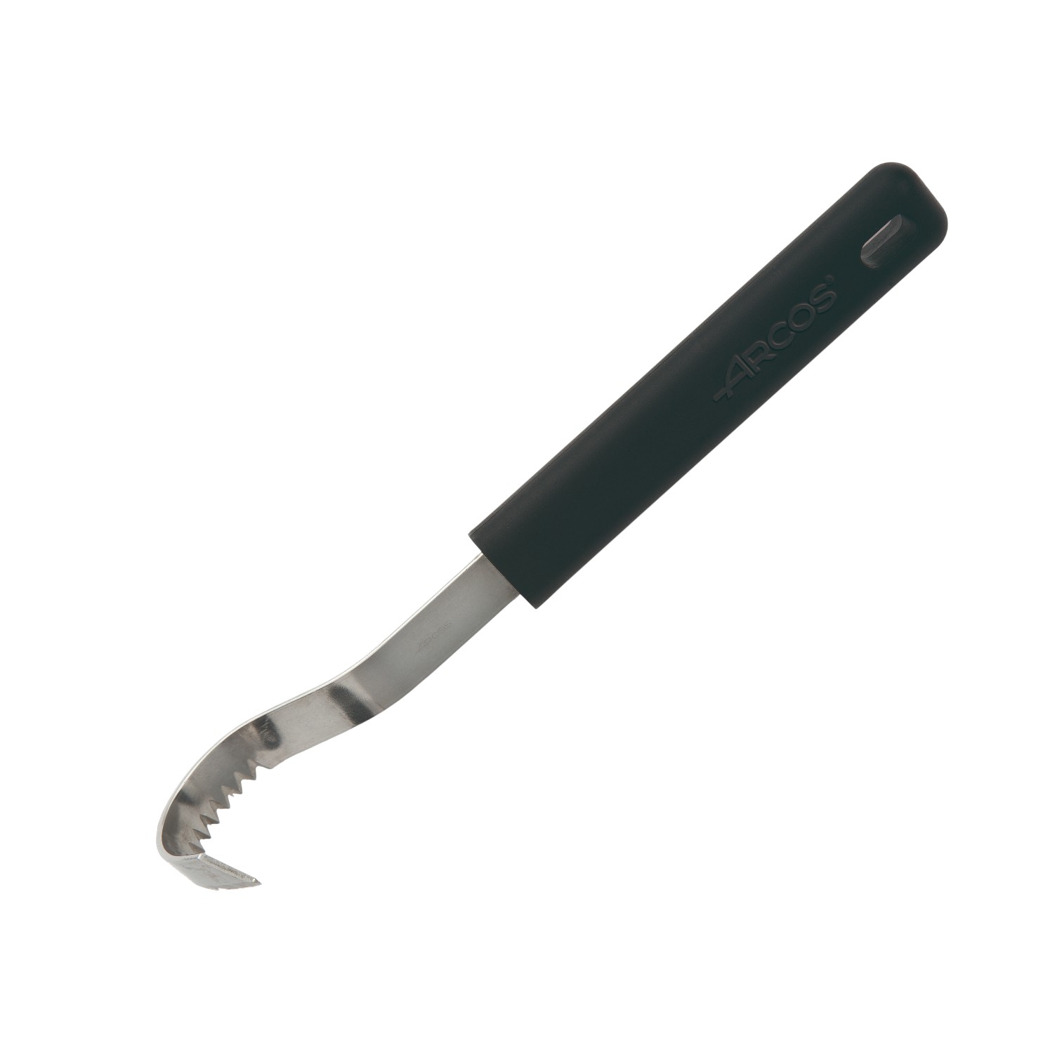 Arcos 85mm butter curler with straight black polypropylene handle