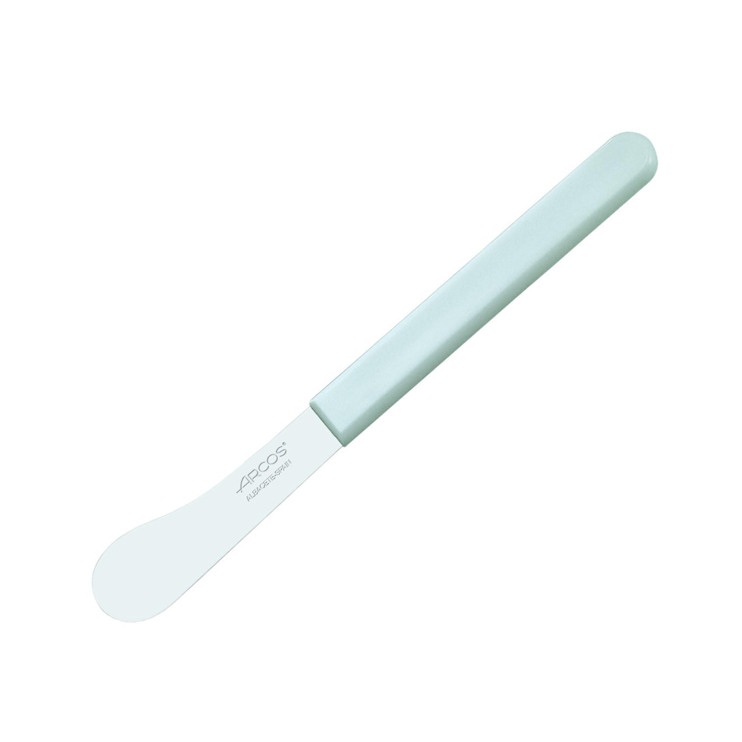 Arcos 170mm unsharpened butter knife with white polypropylene handle