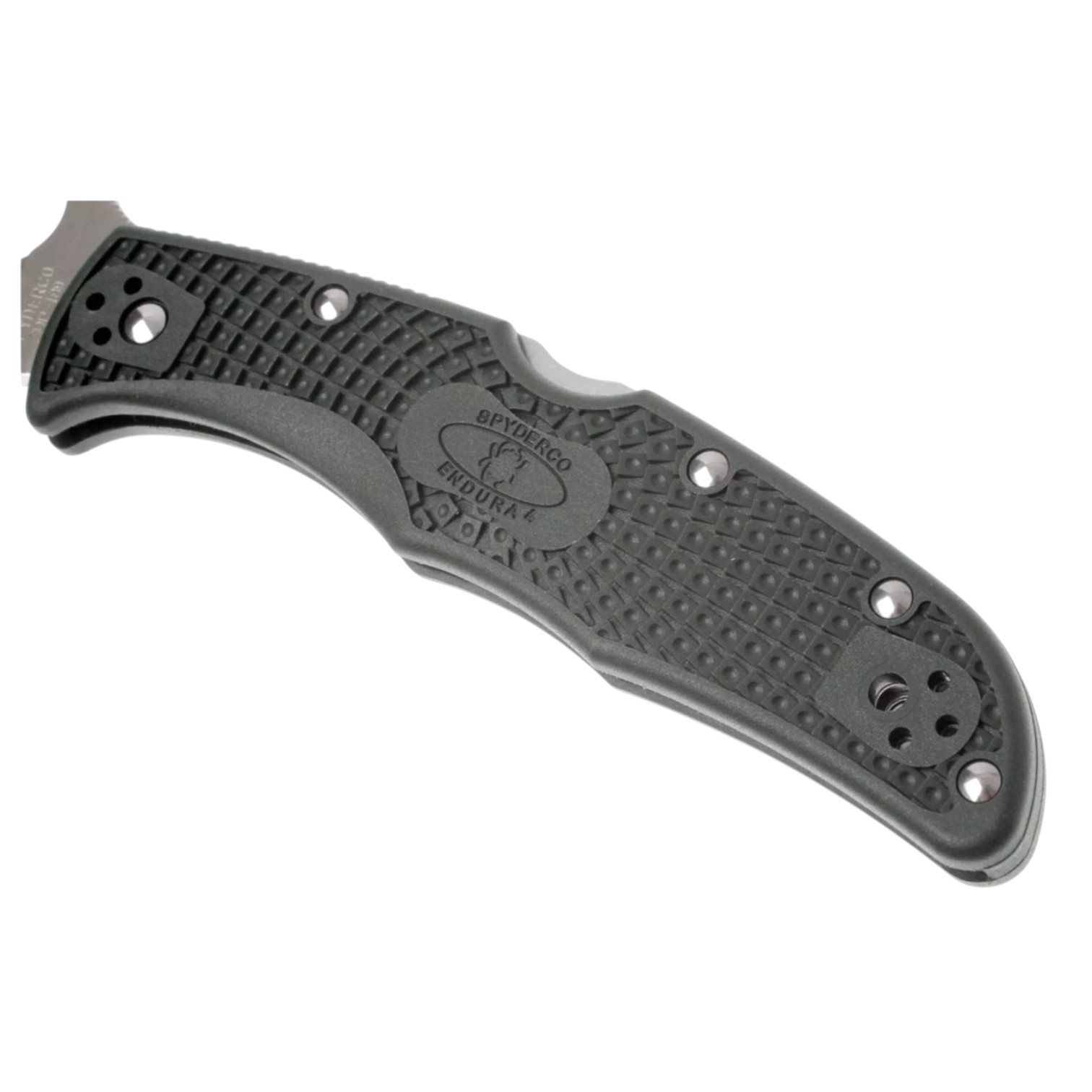 Spyderco Endura 4 C10PGRE, folding knife with ZDP189 plain blade and green FRN handle