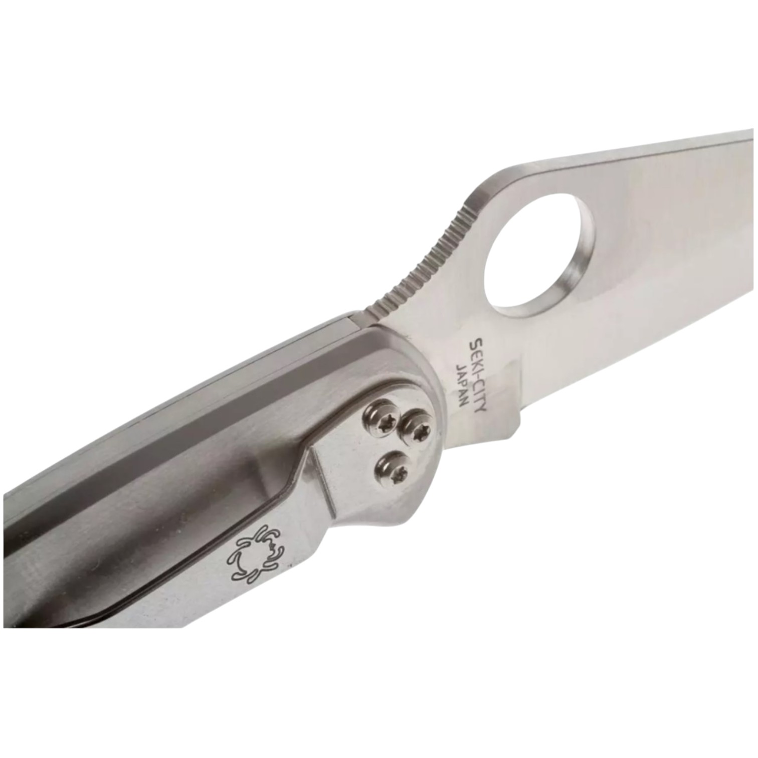 Couteau Spyderco Delica 4 en acier inoxydable C11P, lame plate VG10 et manche en acier inoxydable