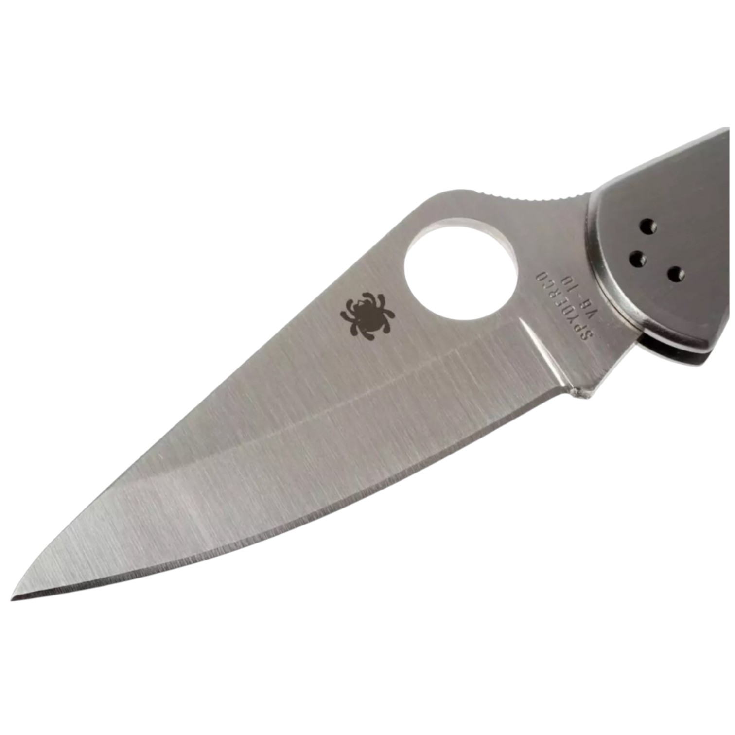Couteau Spyderco Delica 4 en acier inoxydable C11P, lame plate VG10 et manche en acier inoxydable