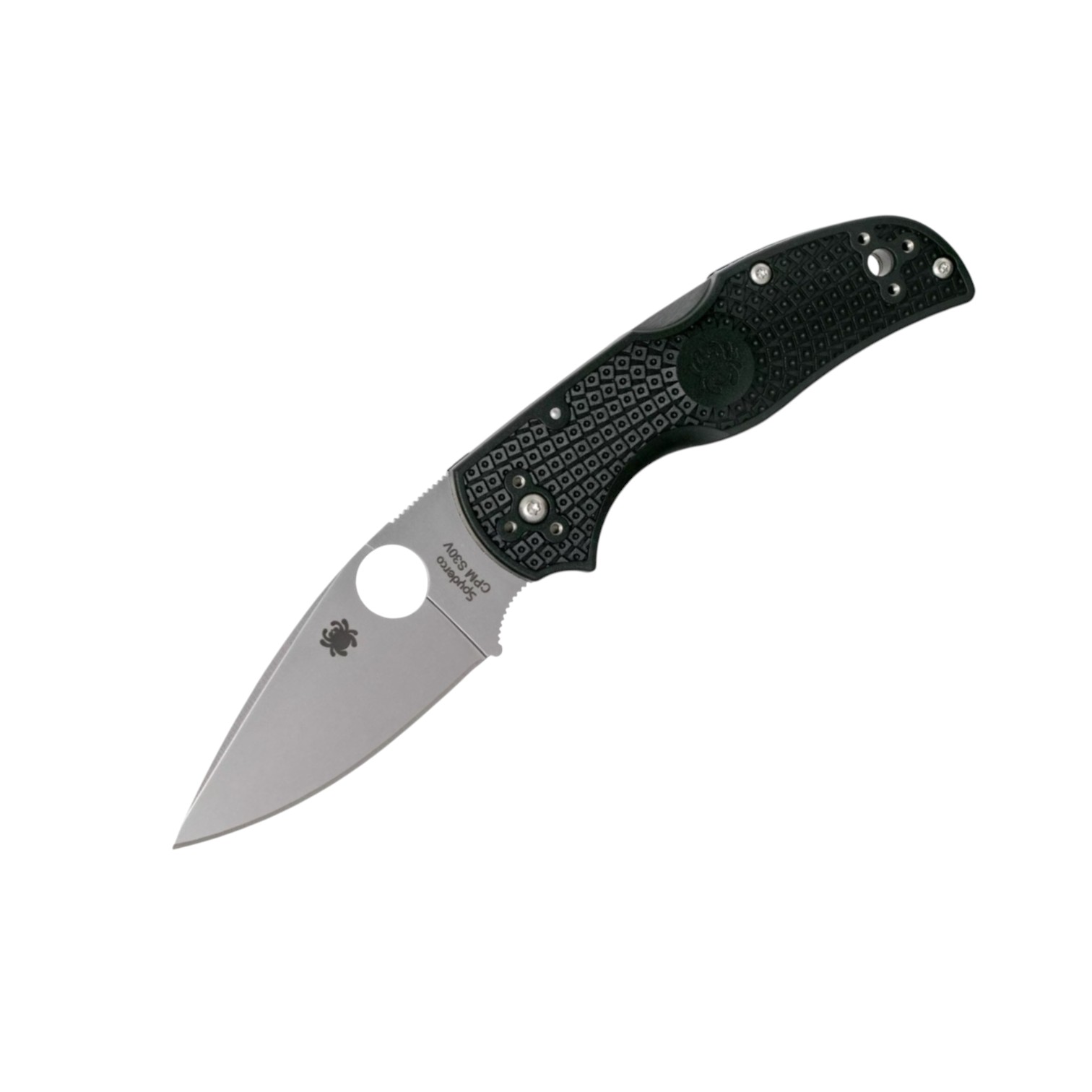 Spyderco Native Lightweight C41PBK navaja táctica con mango de G-10 negro y hoja CPM-S30V con filo plano