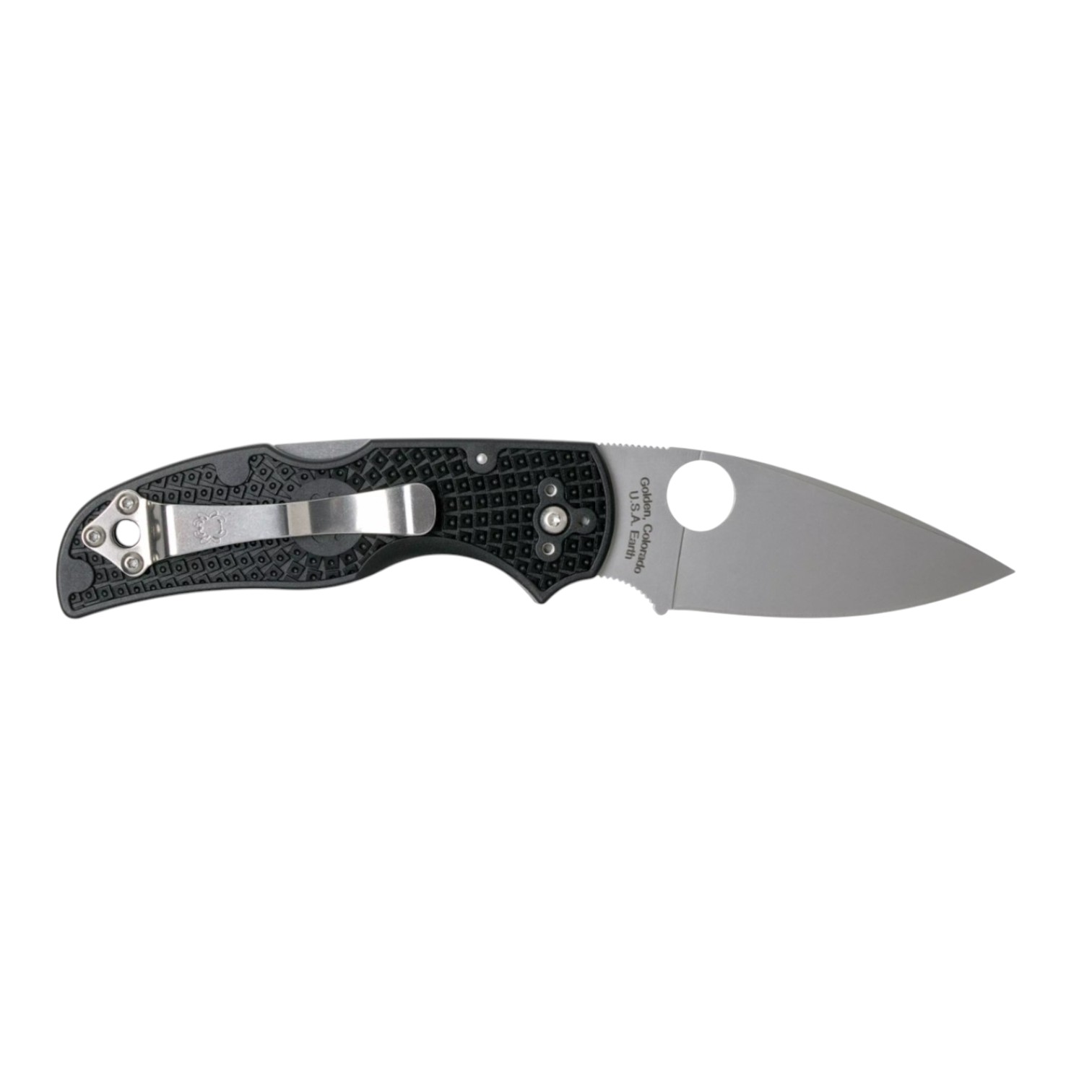 Spyderco Native Lightweight C41PBK navaja táctica con mango de G-10 negro y hoja CPM-S30V con filo plano
