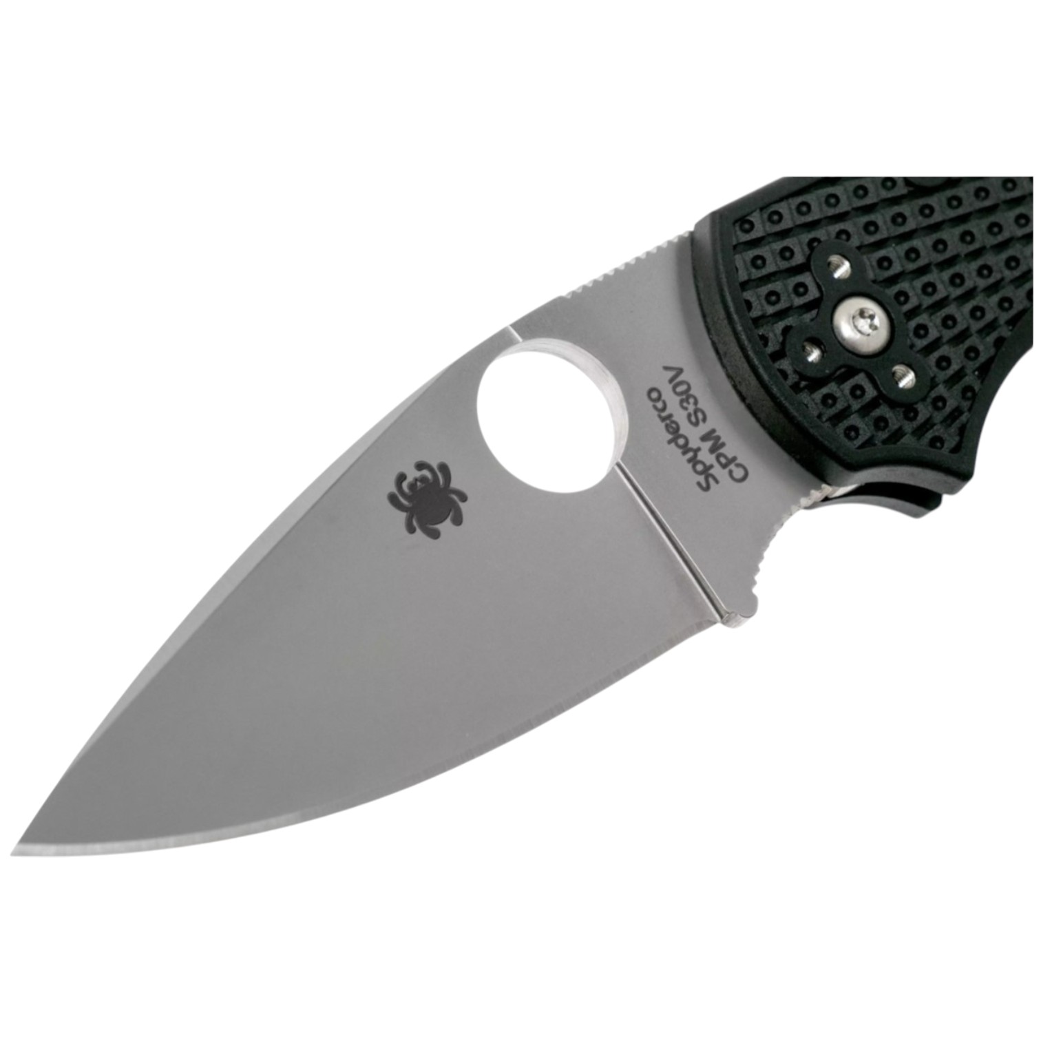Spyderco Native Lightweight C41PBK navaja táctica con mango de G-10 negro y hoja CPM-S30V con filo plano