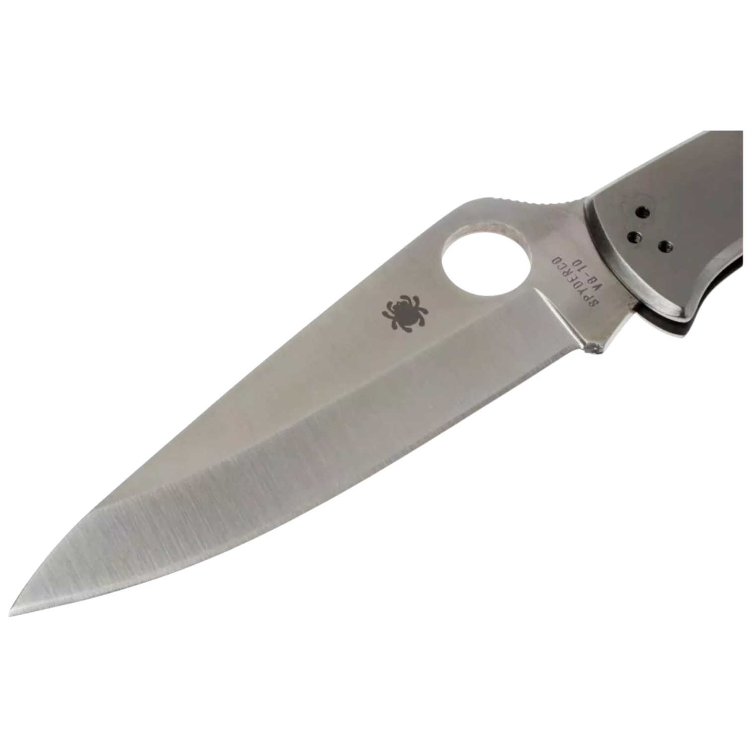 Spyderco Endura 4 C10P navaja con mango de acero inoxidable y hoja plana