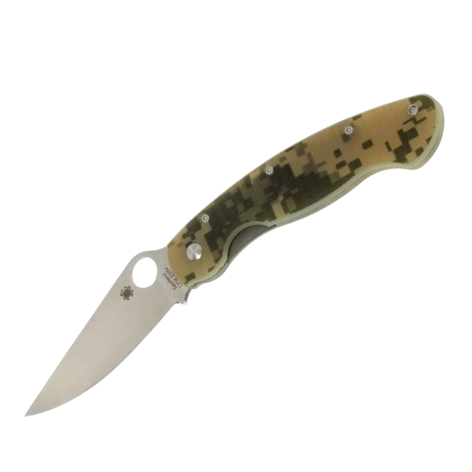 Spyderco Military Camouflage C36GPCMO navaja táctica con mango de G-10 camo y hoja con filo plano