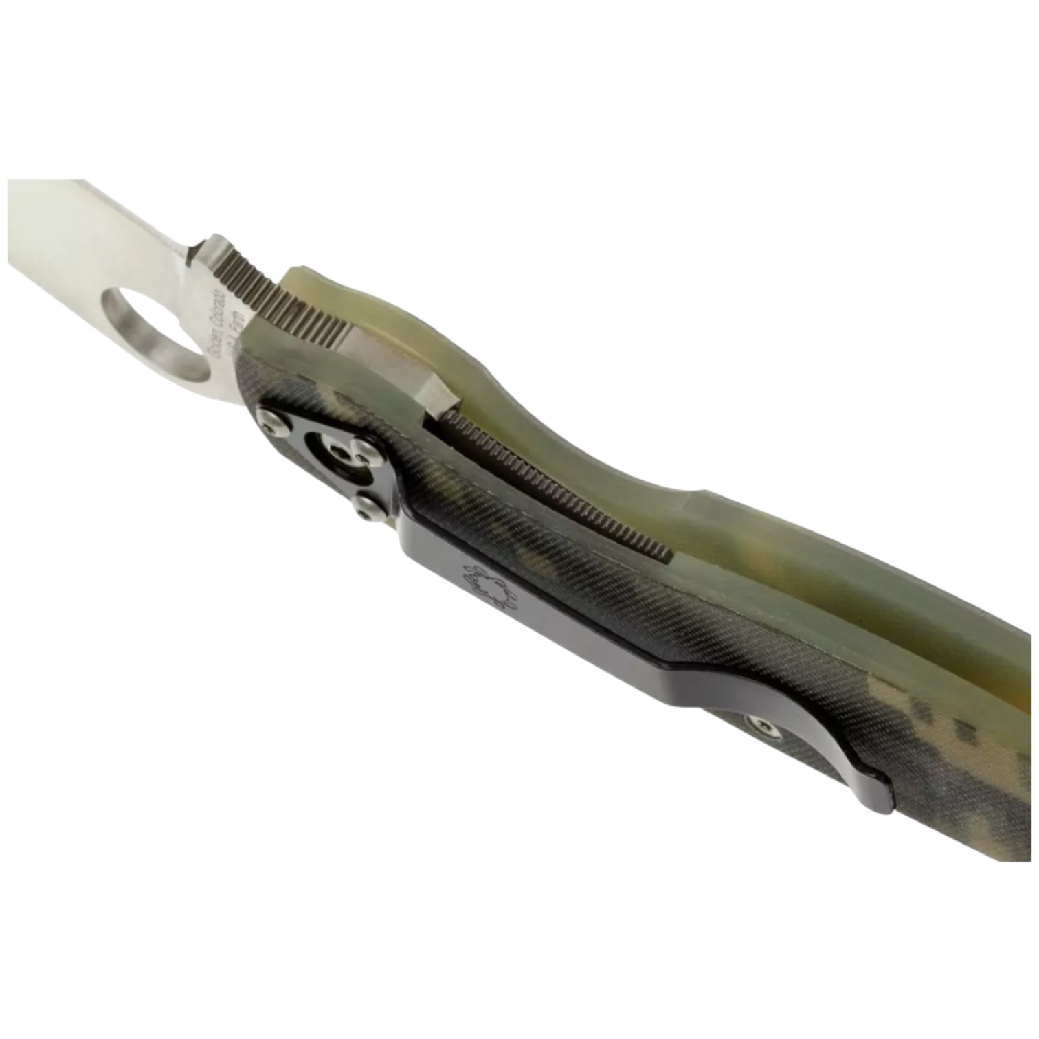 Spyderco Military Camouflage C36GPCMO navaja táctica con mango de G-10 camo y hoja con filo plano