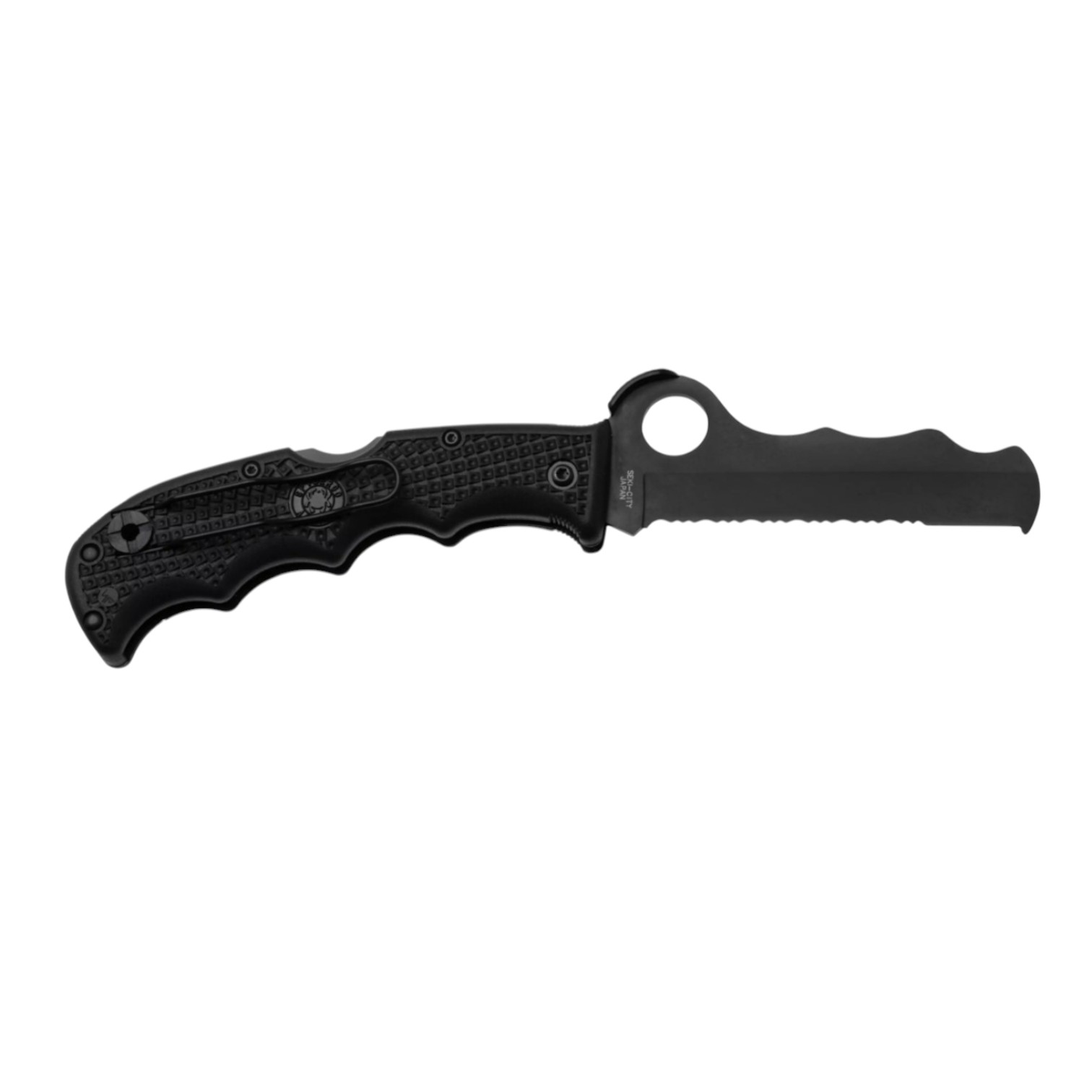 Spyderco Assist Black Blade PS C79PSBBK navaja con mango de FRN negro y hoja de VG10 de 9.4 cm con backlock