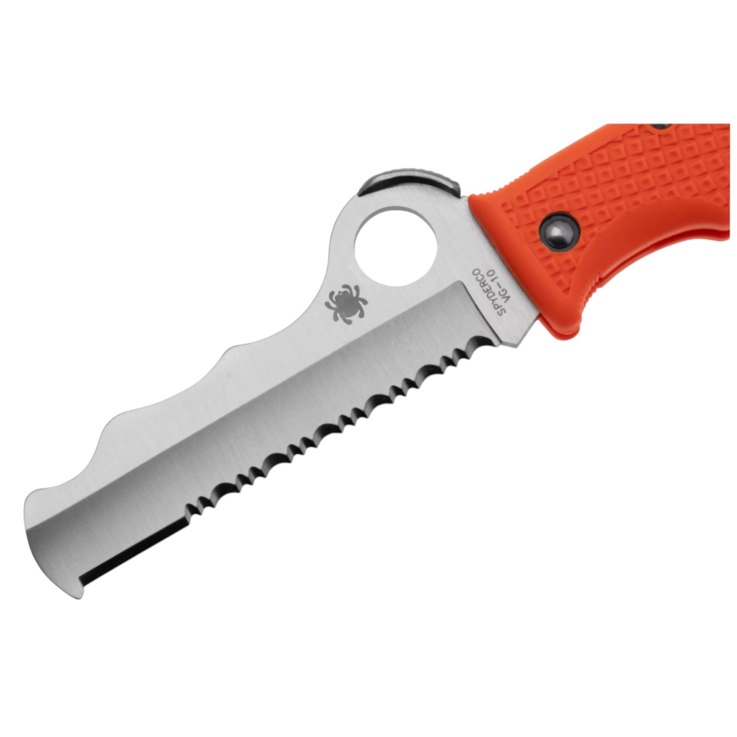 Navaja Spyderco Assist lightweight Orange C79PSOR con hoja de VG10 y mango de FRN naranja